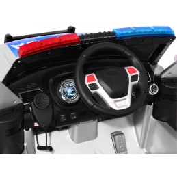 Auto SUV Policja na akumulator dla dzieci + Syreny + Światła + Megafon + Pilot