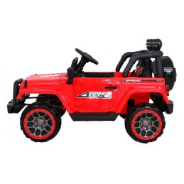 Auto Terenowe Full Time 4WD dla dzieci Czerwony + Napęd 4x4 + Pilot + Audio LED + Schowek