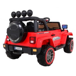 Auto Terenowe Full Time 4WD dla dzieci Czerwony + Napęd 4x4 + Pilot + Audio LED + Schowek