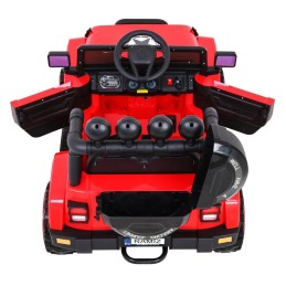 Auto Terenowe Full Time 4WD dla dzieci Czerwony + Napęd 4x4 + Pilot + Audio LED + Schowek