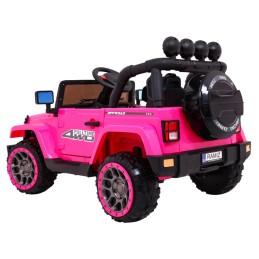 Auto Terenowe Full Time 4WD dla dzieci Różowy + Napęd 4x4 + Pilot + Audio LED + Schowek