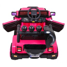 Auto Terenowe Full Time 4WD dla dzieci Różowy + Napęd 4x4 + Pilot + Audio LED + Schowek