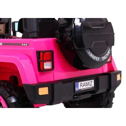 Auto Terenowe Full Time 4WD dla dzieci Różowy + Napęd 4x4 + Pilot + Audio LED + Schowek