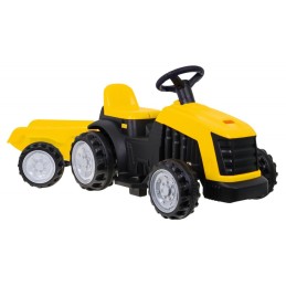 Traktor z Przyczepą Żółty