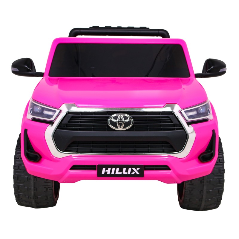Toyota Hilux na akumulator dla dzieci, Różowy Pickup + Napęd 4x4 + Pilot