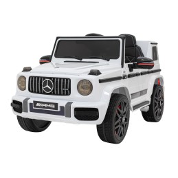 Mercedes AMG G63 dla dzieci Biały + Pilot