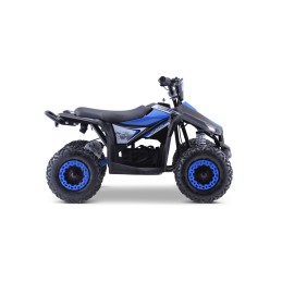 Quad HIPERFECT na akumulator Niebieski 35km/h + Silnik 1000W + Koła pompowane + Regulacja siedzenia