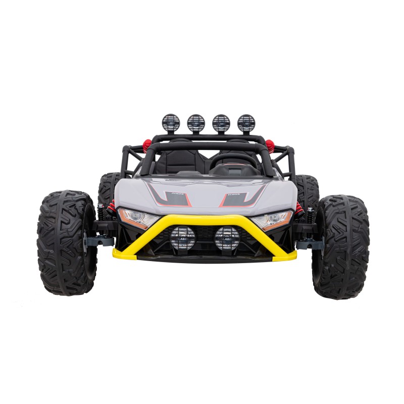 Auto Buggy Racing 5 na akumulator dla dzieci +3. Szary + Silniki 2x200W + Pilot + Wolny Start