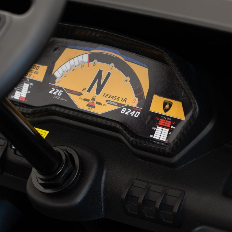 Auto Lamborghini Aventador SV na akumulator dla 2 dzieci Czerwony + Pilot 2,4 GHz + Pianka EVA + Audio LED