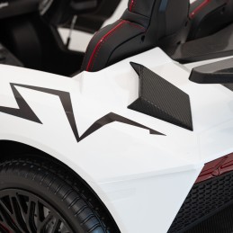 Auto Lamborghini Aventador SV na akumulator dla 2 dzieci Biały