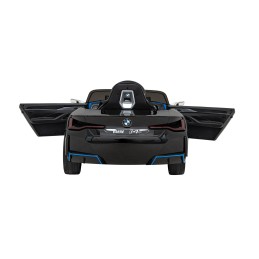 Autko BMW i4 na akumulator dla dzieci Czarny + Wolny Start + EVA + Ekoskóra + Audio LED + Pilot