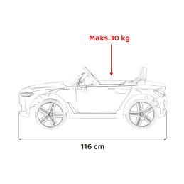 Autko BMW i4 na akumulator dla dzieci Czarny + Wolny Start + EVA + Ekoskóra + Audio LED + Pilot