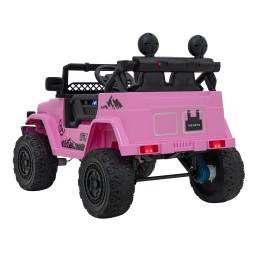 Toyota FJ Cruiser dla dzieci Różowy + Pilot + Napęd 4x4 + Audio LED + EVA + Wolny Start