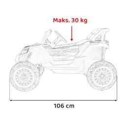 Pojazd Buggy ATV Defend 4x4 Niebieski