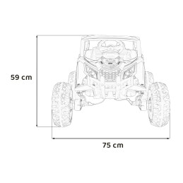 Pojazd Buggy ATV Defend 4x4 Czerwony