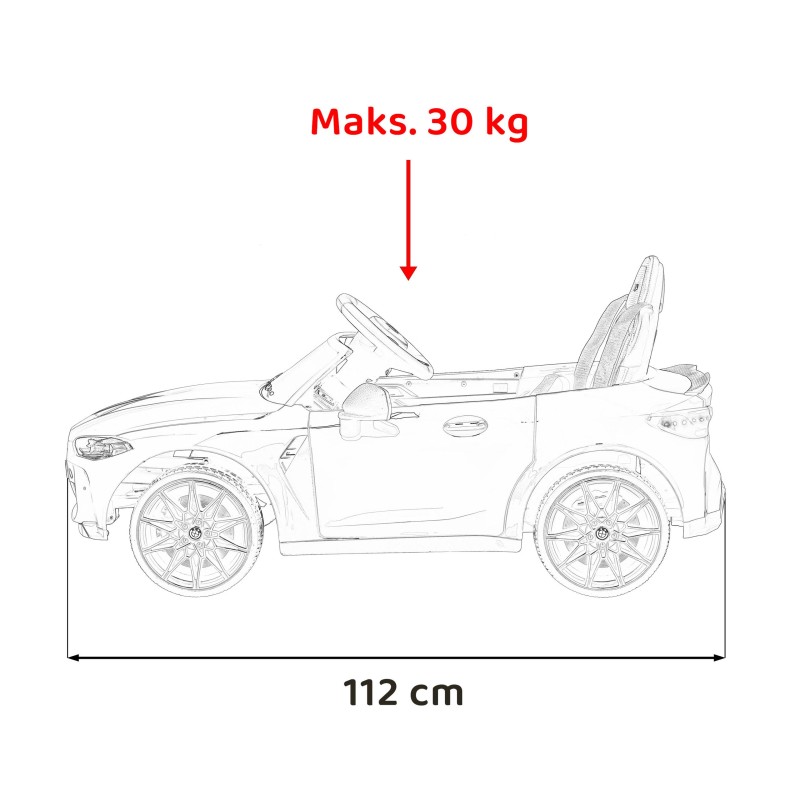 Pojazd, samochód BMW M4 Biały