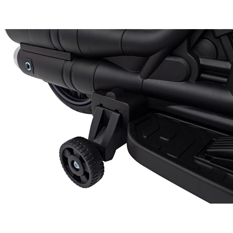 Motorek Chopper FASTER na akumulator dla dzieci Czerwony + Radio FM + Panel audio + LED