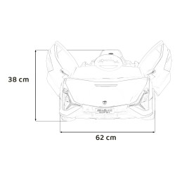 Lamborghini SIAN na akumulator dla dzieci Zielony + Pilot + EVA + Wolny Start + Audio LED