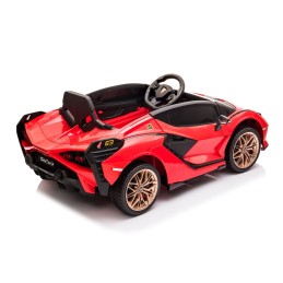 Lamborghini SIAN na akumulator dla dzieci Czerwony + Pilot + EVA + Wolny Start + Audio LED