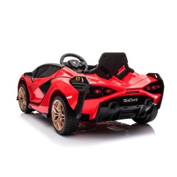 Lamborghini SIAN na akumulator dla dzieci Czerwony + Pilot + EVA + Wolny Start + Audio LED