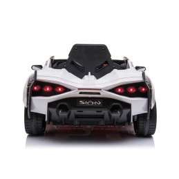 Lamborghini SIAN na akumulator dla dzieci Biały + Pilot + EVA + Wolny Start + Audio LED
