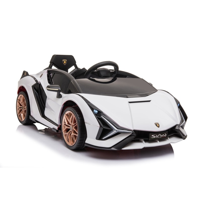 Lamborghini SIAN na akumulator dla dzieci Biały + Pilot + EVA + Wolny Start + Audio LED