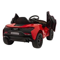 McLaren Auto na akumulator dla dzieci Czerwony + Napęd 4x4 + Pilot + Wolny Start + EVA + Audio LED