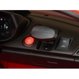 McLaren Auto na akumulator dla dzieci Czerwony + Napęd 4x4 + Pilot + Wolny Start + EVA + Audio LED
