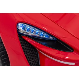 McLaren Auto na akumulator dla dzieci Czerwony + Napęd 4x4 + Pilot + Wolny Start + EVA + Audio LED