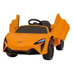 McLaren auto na akumulator dla dzieci Pomarańczowy + Napęd 4x4 + Pilot + Wolny Start + EVA + Audio LED