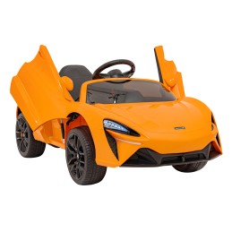 McLaren auto na akumulator dla dzieci Pomarańczowy + Napęd 4x4 + Pilot + Wolny Start + EVA + Audio LED