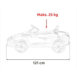 McLaren auto na akumulator dla dzieci Czarny + Napęd 4x4 + Pilot + Wolny Start + EVA + Audio LED