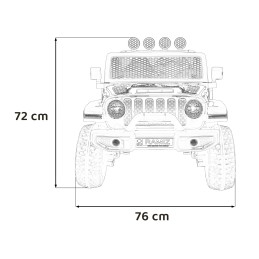Auto terenowe OFF-ROAD 3.0 dla dzieci Różowy + Pilot + Wolny Start + Pasy + Audio LED