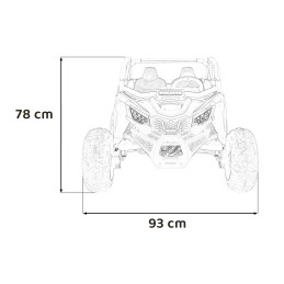 Pojazd Buggy SR SUPER 66 Pomarańczowy