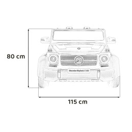 Pojazd Mercedes Benz MAYBACH G650 Czarny