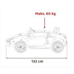 Pojazd Lamborghini Revuelto XL STRONG Szary